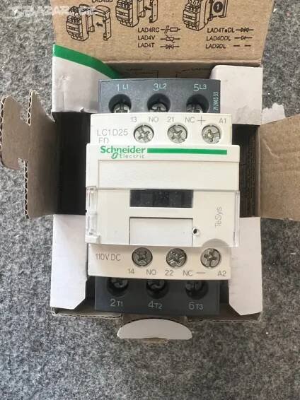 LC1D25FD Stykač 25A 3P 1Z+1V 110V DC, Schneider - Žďár nad Sázavou, Žďár nad Sázavou 1 - Bazar