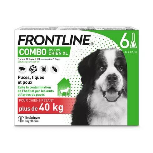 Frontline Combo Chiens XL 40-60 kg Pipettes