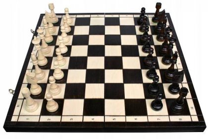Dřevěné šachy Klubové - Velké 47 cm