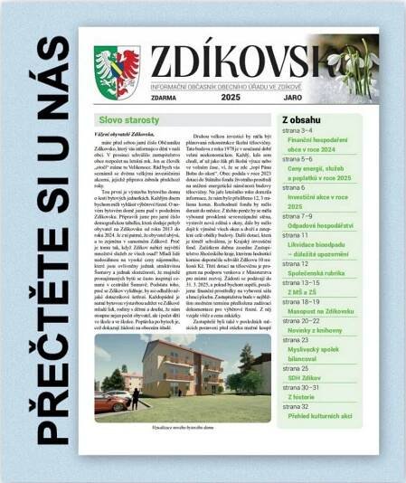 PŘEČTĚTE SI U NÁS: Zpravodaj Zdíkovsko – jaro 2025Za krásnější Vimperk