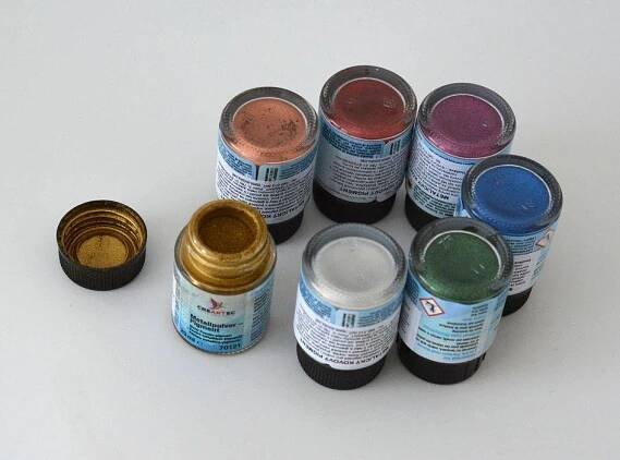 Metalický kovový pigment do svíček, mýdel,... ZLATÝ 84