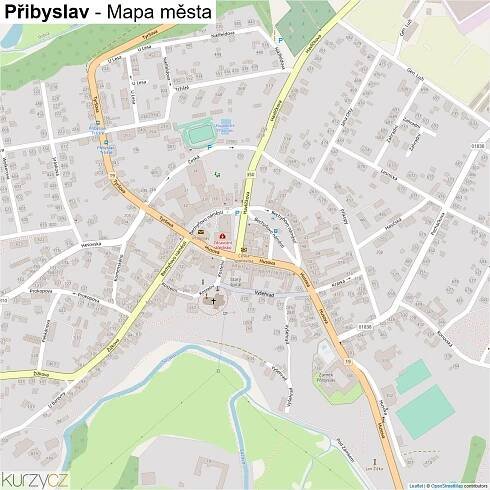Přibyslav - mapy | Kurzy.cz