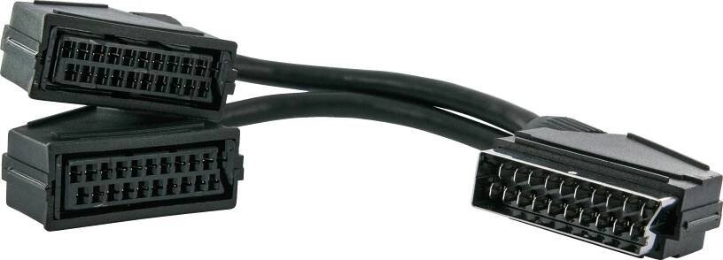 Schwaiger Y-rozbočovač SCART 21pólový 20 cm černý nakoupit u OBI