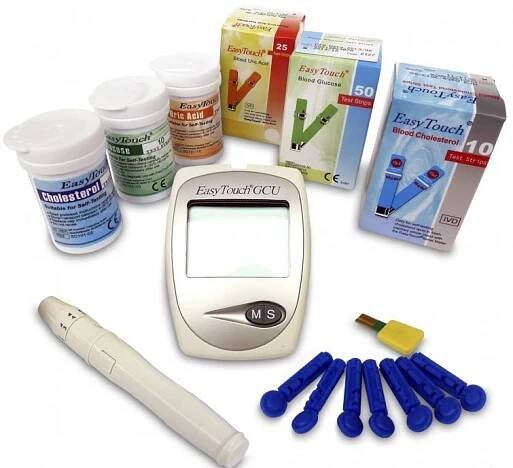 EASY TOUCH Cholesterolmetr 3v1 + 3 krabičky proužků