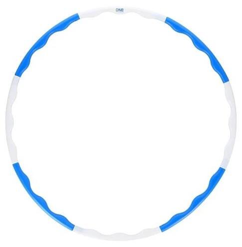 Hula-hop obruč ONE Fitness HHP090 modro-bílá 90 cm