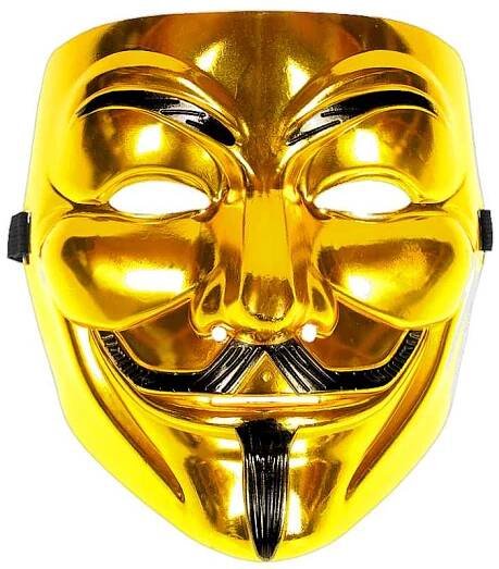 Anonymous maska Vendeta zlatá
