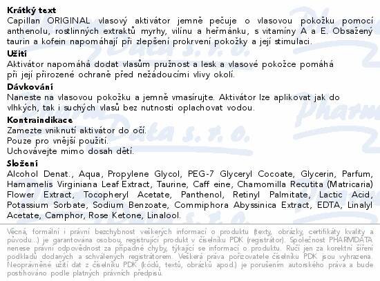 Capillan Original – vlasový aktivátor 200 ml