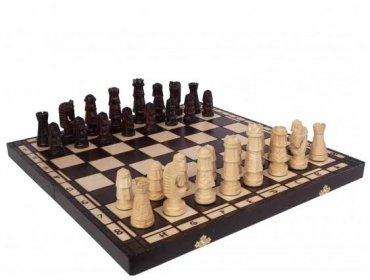 dřevěné šachy vyřezávané GIEWONT 110 mad - undefined