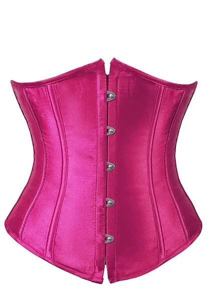 Nina Satin Corset Magenta