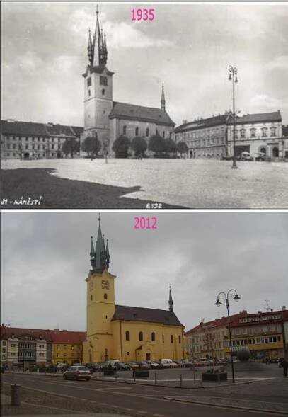 RETRO: Příbram včera a dnes. Co se za dobu mezi jednotlivými snímky změnilo?