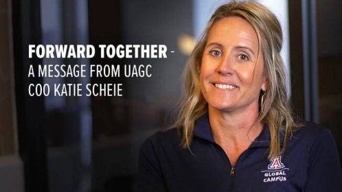 Forward Together - A Message from UAGC COO Katie Scheie