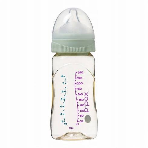 Antikoliková kojenecká láhev, 240 ml, b.box, zelená