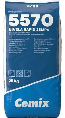 Cemix 5570 Nivela Rapid rychlá samonivelační stěrka 25 kg od 299 Kč