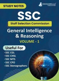 Kniha Study Notes for General Intelligence and Reasoning (Vol 1) - Topicwise Notes for CGL, CHSL, SSC MTS, CPO and Other SSC Exams with Solved MCQs 