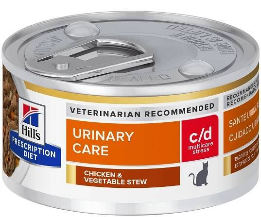 Krmivo 'S PD Kočičí C/D URINARY Stres Stews 82g
