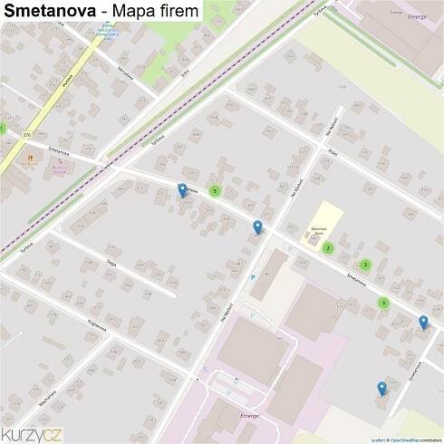 Smetanova - mapy | Kurzy.cz
