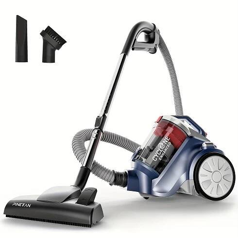 * * Bagless Canister Vacuum Cleaner, Auto Cord *, HEPA Filter, Accessory Holder