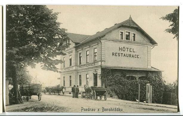 Borohrádek, Rychnov nad Kněžnou, hotel - Antikvariát Valentinská