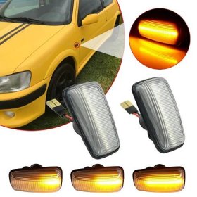 LED dynamické blinkry Peugeot, Citroën oranžové 96pg02 | Levné Alarmy.cz - autoalarmy, centrální zamykání, parkovací senzory