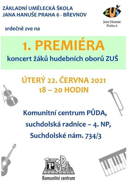 Koncert žáků ZUŠ J. Hanuše - Městská část Praha-Suchdol