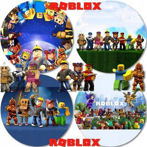 Oplatek Na Dort ROBLOX 25 cm + 2 okruhy BONUS!