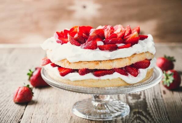 Rýchla torta s jahodami