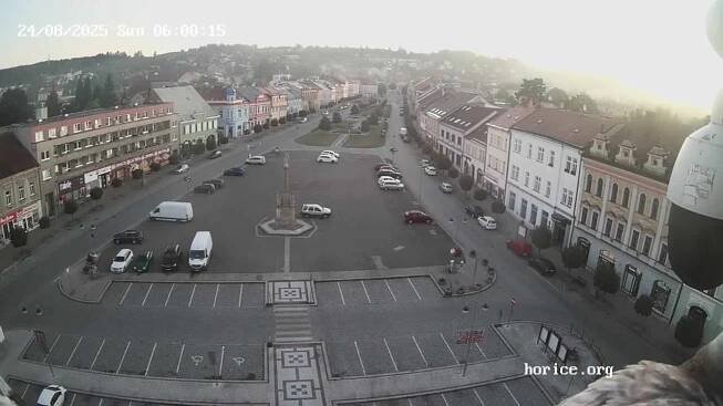 Pohled z kamery Hořice v Podkrkonoší.