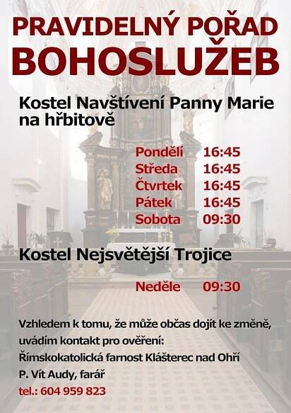 Pořad bohoslužeb