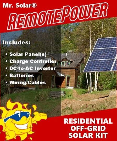 Mr. Solar® RemotePower 200 Watt Remote Solar Power System Kit