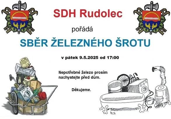 Sběr železného šrotu – SDH Rudolec