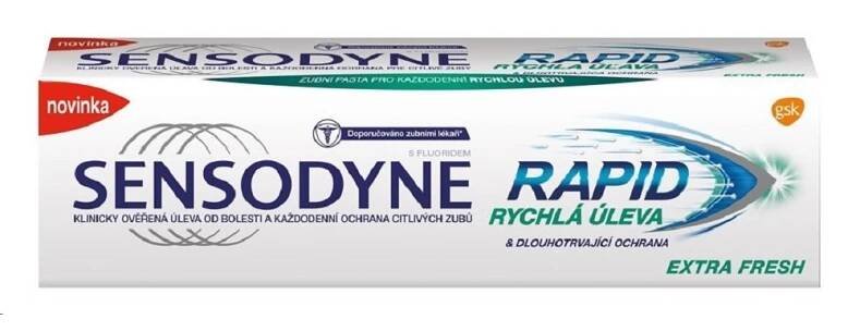 Zubní pasta SENSODYNE 75ml Rapid extra fresh - | ASC group - vše pro firmy - drogerie, papírové a průmyslové utěrky, ručníky