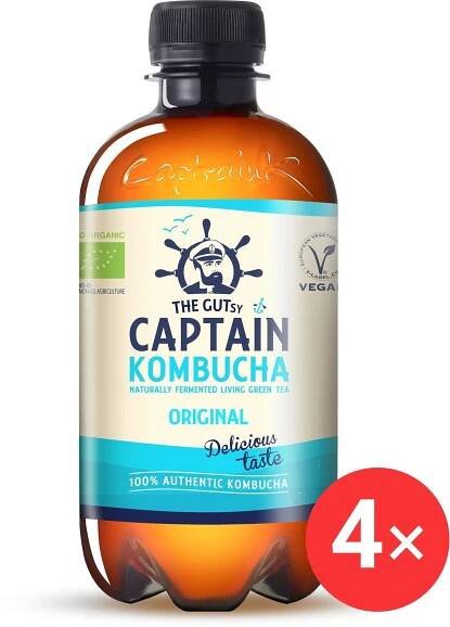 Captain Kombucha Original 4 x 400 ml