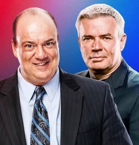In 2019 Paul Heyman (left) and Eric Bischoff (right) were hired to be executive directors for RAW and SmackDown