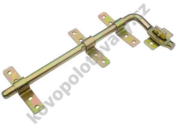 Zástrč vrat, brány a dveří - petlice FM-127400, 400 mm, pr.14 mm, pozinkováno | KovoPolotovary.cz 