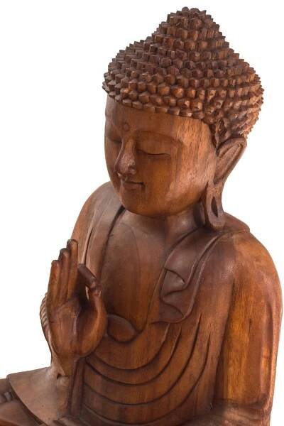 Buddha ze dřeva stromu Suar, 73cm