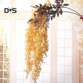 Umělý šeřík vistárie květina rostlina nástěnná réva svatební dekorace jeviště