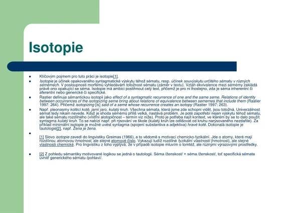 PPT - Výklad pojmu isotopie PowerPoint Presentation, free download - ID:5786738