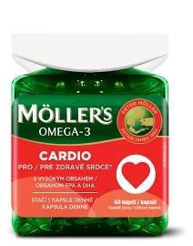 MÖLLER'S Omega-3 cardio 60 tobolek (Doplňky stravy na cholesterol a srdce) - Vícesložkové