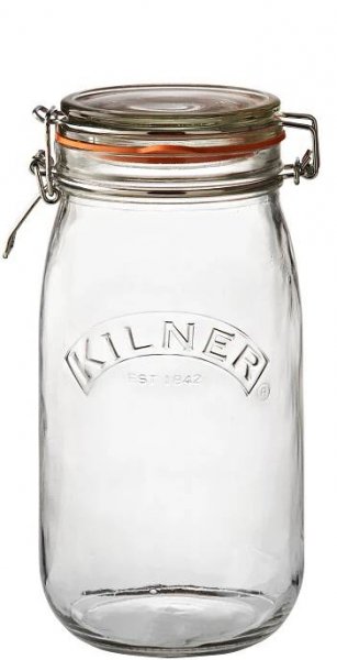 Kulatá zavařovací sklenice s klipem 1,5 l