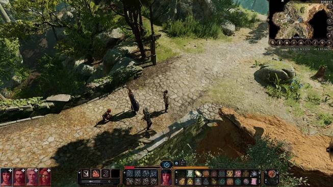 Baldur's Gate 3; gameplay: zhuntovana-parta
