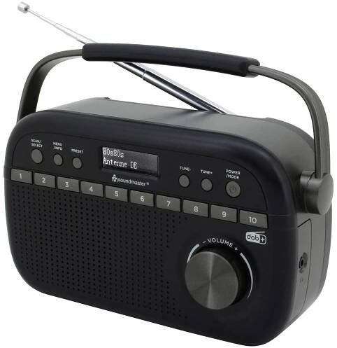 Soundmaster DAB280SW rádio/ DAB+/ UKW/ RDS/ Budík/ Hodiny/ Černé