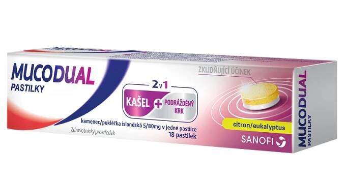 Mucodual 2v1 18 pastilek