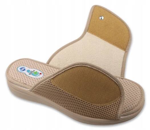 DR ORTO 38 Žabky na suchý zip pro domácí zdravotní ortopedické pantofle Délka stélky 24.5 cm