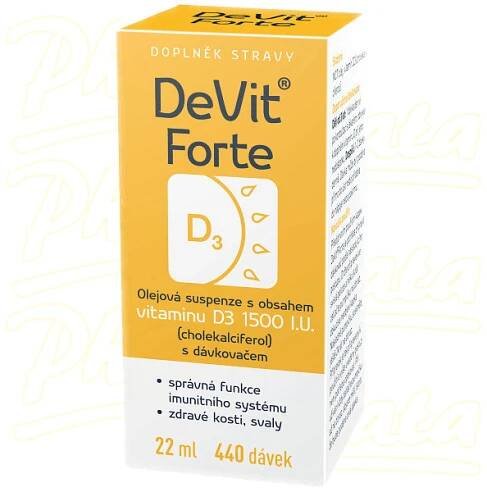 DeVit Forte Vitamín D3 1500 I.U.22ml