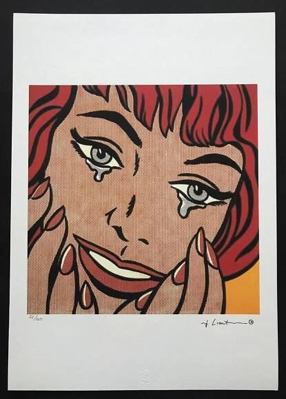 ROY LICHTENSTEIN! TOP! CERTIFIKÁT! SIGNOVÁNO, ČÍSLOVÁNO, RAZÍTKO! - Výtvarné umění