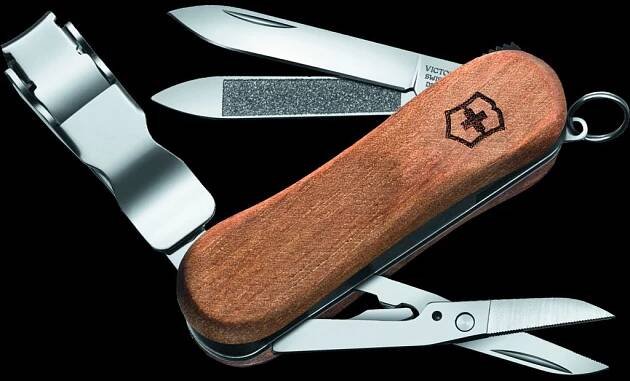Victorinox Nail Clip Wood 580 Walnut