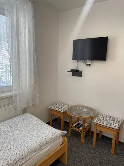 TV a/nebo společenská místnost v ubytování Penzion Ječmínek