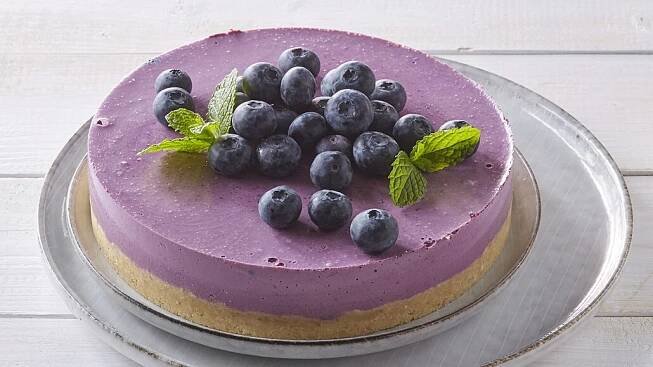 Borůvkový cheesecake