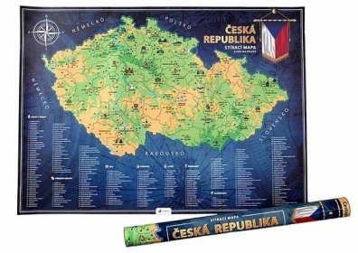 Stírací mapa České republiky | Prodávejte a nakupujte na Memark.cz