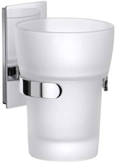 SMEDBO 180 Zahnputzbecherhalter mit mattem Glas ZK343